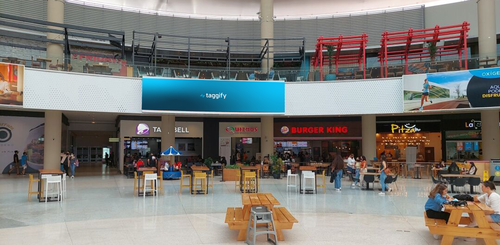 Heredia - Oxigeno  - Pantalla Interna - Food Court, Heredia